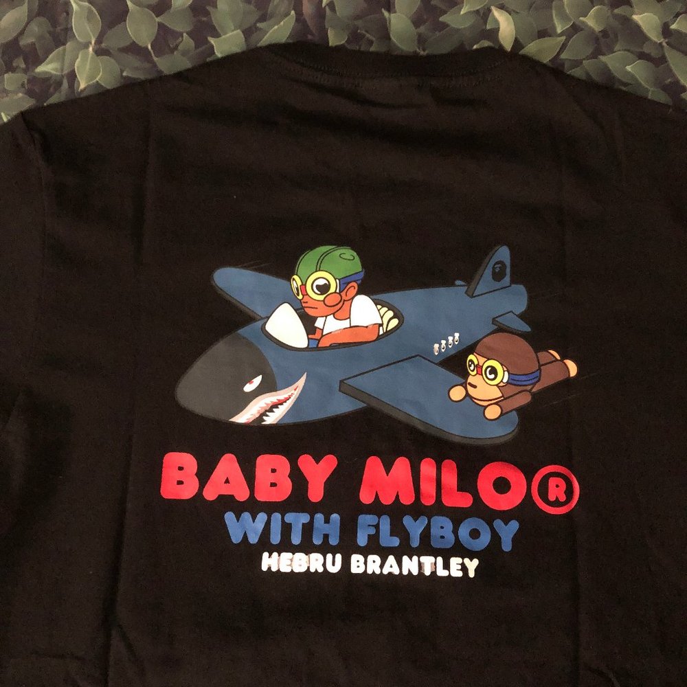 Bape Baby Milo with Flyboy Hebru Brantley Tee